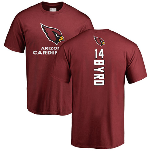 Arizona Cardinals Men Maroon Damiere Byrd Backer NFL Football #14 T Shirt->nfl t-shirts->Sports Accessory